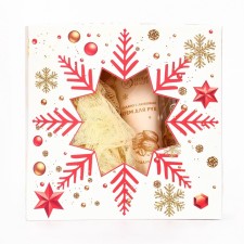 New Year's gift set of cosmetics “New Year lights lights” for shower and bath, golden series