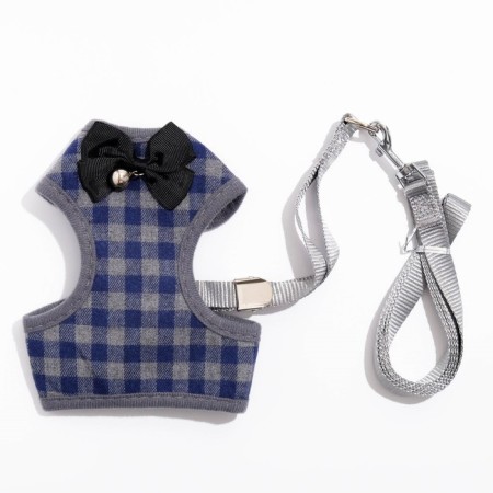 AMUNICE COMMUNICAL with soft harness, L, leash 120 x 1.5 cm, Osh 30-50 cm, OG 36-56 cm, gray 71191-6