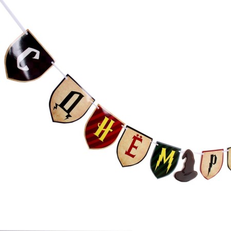 Paper garland with a ribbon "Happy Birthday" Magic-2