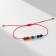 Bracelet-reinforcing "red thread" of the planet, color, d = 7