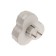 Switch, 3 sockets, 16a, with salary, white