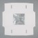 Cake for a cake with a window, confectionery packaging "White" 29 x 29 x 19 cm