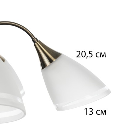 Sandra chandelier 5he27 40W Black-Bronze 65x65x30 cm-6