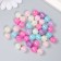 Beads for creativity Plastic "Pearlian ball. Tender assorted" Nr 20 g d = 1 cm