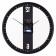 Watching interior, made of metal loft, D-32 cm, silent, black