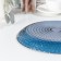 Plate flat glass "idyll", d = 25 cm, blue color