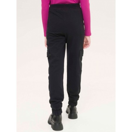 Pants for girls, height 116 cm, black color-4