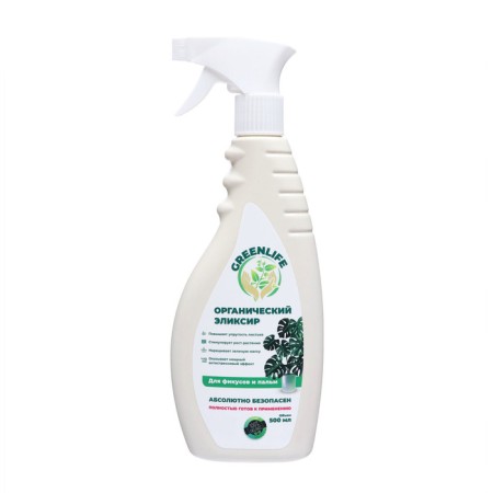 Spray "Green Life" organic elixir, for ficuses and palm trees, 0.5 liters-1