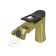 Bronze de Luxe ELEMENT EL02XGB sink mixer, pour 130 mm, brass, gold/black 1004280