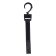 Hook for bags on a stroller, plastic, rotates 360 °, Velcro, black color