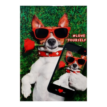 A set of notebooks A6, 40 sheets in a cage on a clip "Pyoso-Selphi", cover coated cardboard, an offset unit, 4 pieces-5