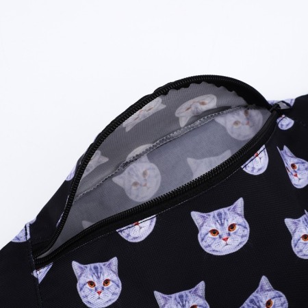 Barry Bag Cat, 32x8x15 cm, lightning department, black color-7