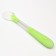 Spoon for nursery for feeding silicone, from 5 months, green color