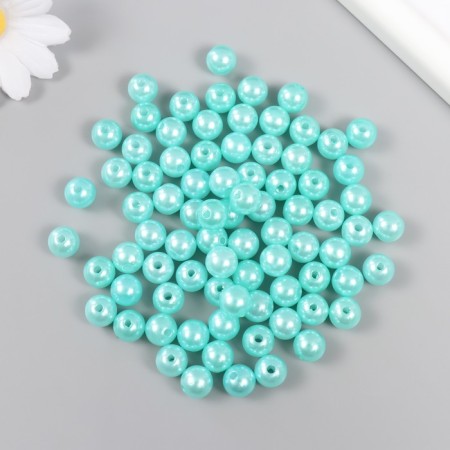 A set of beads "Pearls" d 10 mm, 250 gr, green turquoise