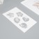 Set of plastic stencils "Leaves", 3 pcs
