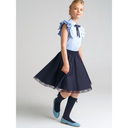 Skirt with lace, height 158 ​​cm-5