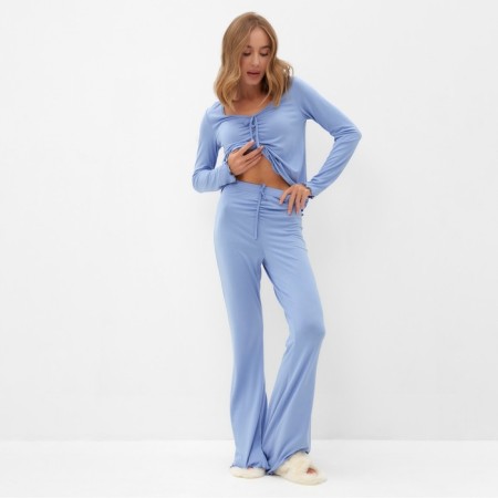Kit (jumper, trousers) female minku, color of blue river 50-2
