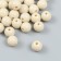 Beads Plastic "White Sand" glossy set 25 grams d = 1 cm