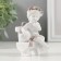 Souvenir Polystone "Cute Angel on a bench with a heart" Coffee wreath 5x5x9 cm