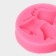 Mold "Bells Large", silicone, 7 × 7 cm, pink color