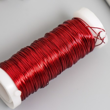 Wire for creativity "red" 30 meters, thickness 0.3 mm 5.5x2.2x2.2 cm-2