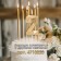 Candle in the cake on the skewer "Almaz", the number "2", champagne, 4.8x2.6 cm