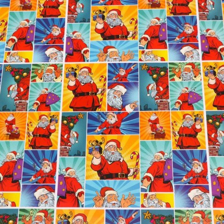 Glossy packaging paper "Winter resort", 70 x 100 cm, 1 sheet-3