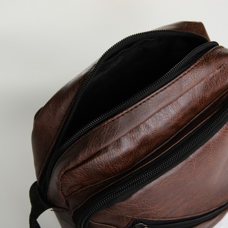 Male bag, brown color-4