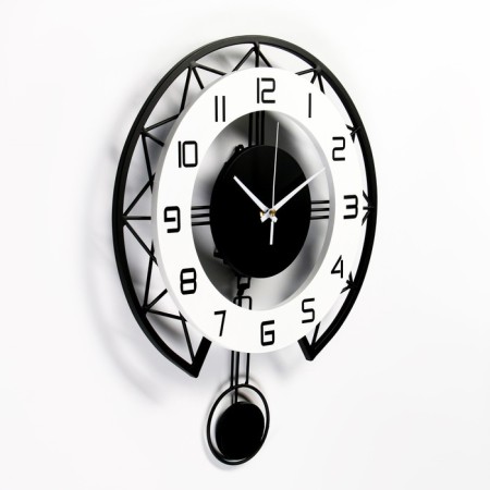 Wall watches, series: pendulum, smooth move, 35 x 43 cm-2