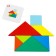 Puzzle "Tangram", 20 tasks, 7 parts, 10 bilateral cards