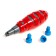 Robot Dog "Roborux" Unicon, screw designer, interactive: light effects, 19 parts, on batteries, red