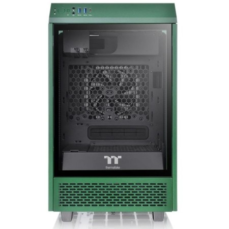 The housing Themaltake The Tower 100 Racing Green Green without PSU miniitx 1x120mm 3x140mm 2xusb3. 10044