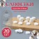 Dressed, pressed napkins, set - 20 pcs, 20 × 22 cm, white color