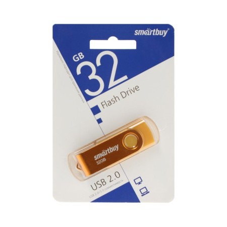 Flash drive Smartbuy Twist, 32 GB, USB 2.0, th Up 25 MB/s, PLO up to 15 Mb/s, yellow-3