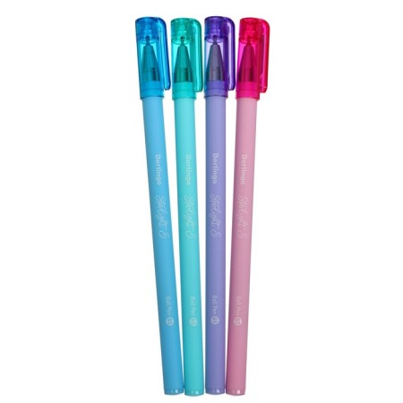 Ballpoint pen Berlingo Starlight s 0.5, blue, Mix Pastel Corps-4