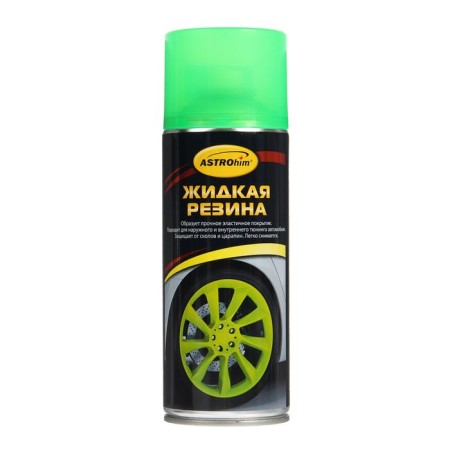 Liquid rubber Astrohim green fluorescent, 520 ml, aerosol, AS - 657