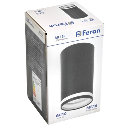 Ceiling light Feron ML162, IP20, GU10, 35 W, 55x55x100 mm, black color black-8