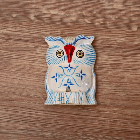 Souvenir "Owl - Flower painting" Tree 10 cm-2