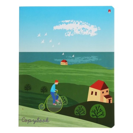 Notebook of 48 sheets in the cage "Seasons", covered cardboard, matte lamination of Soft Touch, foil, mix-6