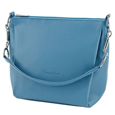 Women's bag B2787-06110, Blue color, artificial leather, 19x10x23 cm