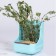 Feeder, for grain and hay (2 in 1), for rabbits, blue
