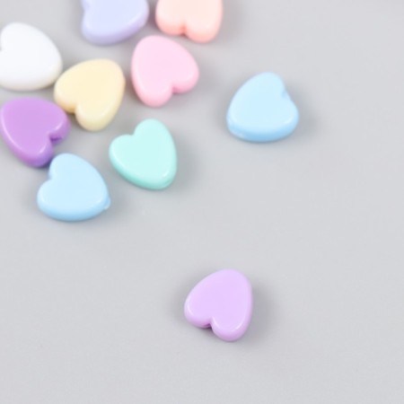 Beads "hearts" mix 8x8 mm-2