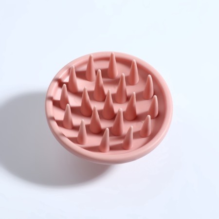 Brush - head washing massage, 8 × 8 × 6 cm, pink color-4