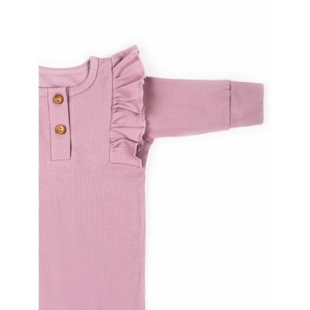Children's overalls with ruffles fashion, height 56 ​​cm, pink color-5