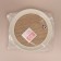Organizer for storing cosmetic supplies, push-to-Open, with a lid, d-19.5 × 11 cm white/brown color