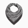 Textile scarf, black color, size 70x70