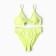 Separate female swimsuit, color geometry on light green, size 44 (s)