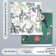 Scrapbooking paper bilateral "parrots, flamingos and zebra" density 180 g 30.5x32 cm