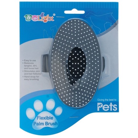 Delight brush rubber, on hand, metal teeth with a drop, black-3