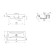The built -in sink Cersanit Moduo 60 SLIM, with 1 hole for the mixer, white
